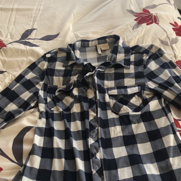 Blue and White Flannel - Picture 1 of 4